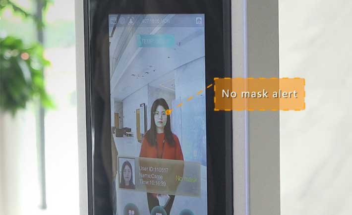 El equipo entregado en el Senado de la República detecta si alguien no usa cubrebocas. 