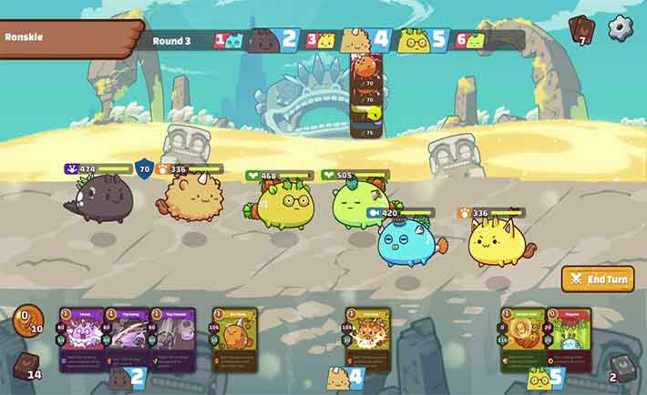 Axie Infinity uno de los videojuegos NFT