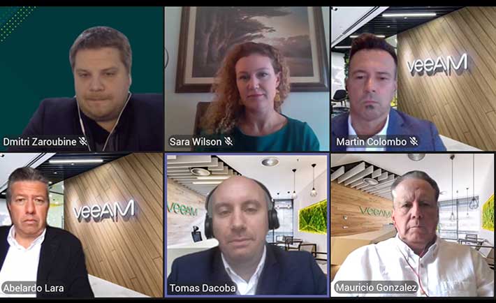 Equipo de Veeam en el VeeamON Tour LATAM 2021